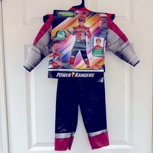 New Power Rangers Red Ranger Beast Morphers Halloween Costume 2T With Muscles